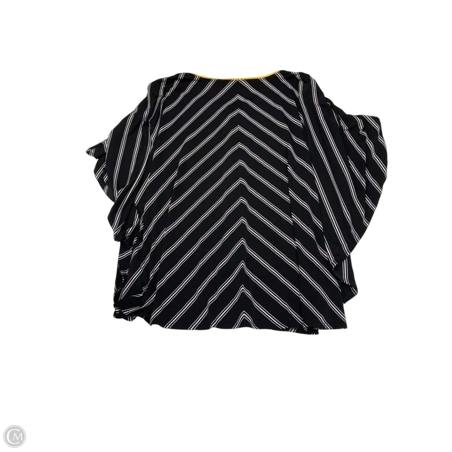 Blouse Short Sleeve By Susan Graver In Striped Pattern, Size: 1x