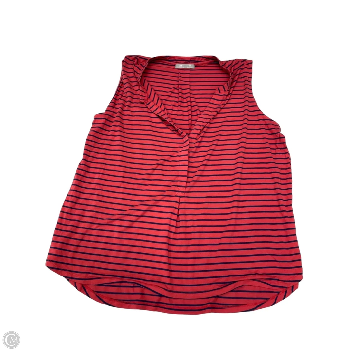 Top Sleeveless Basic By Lee In Striped Pattern, Size: 2x