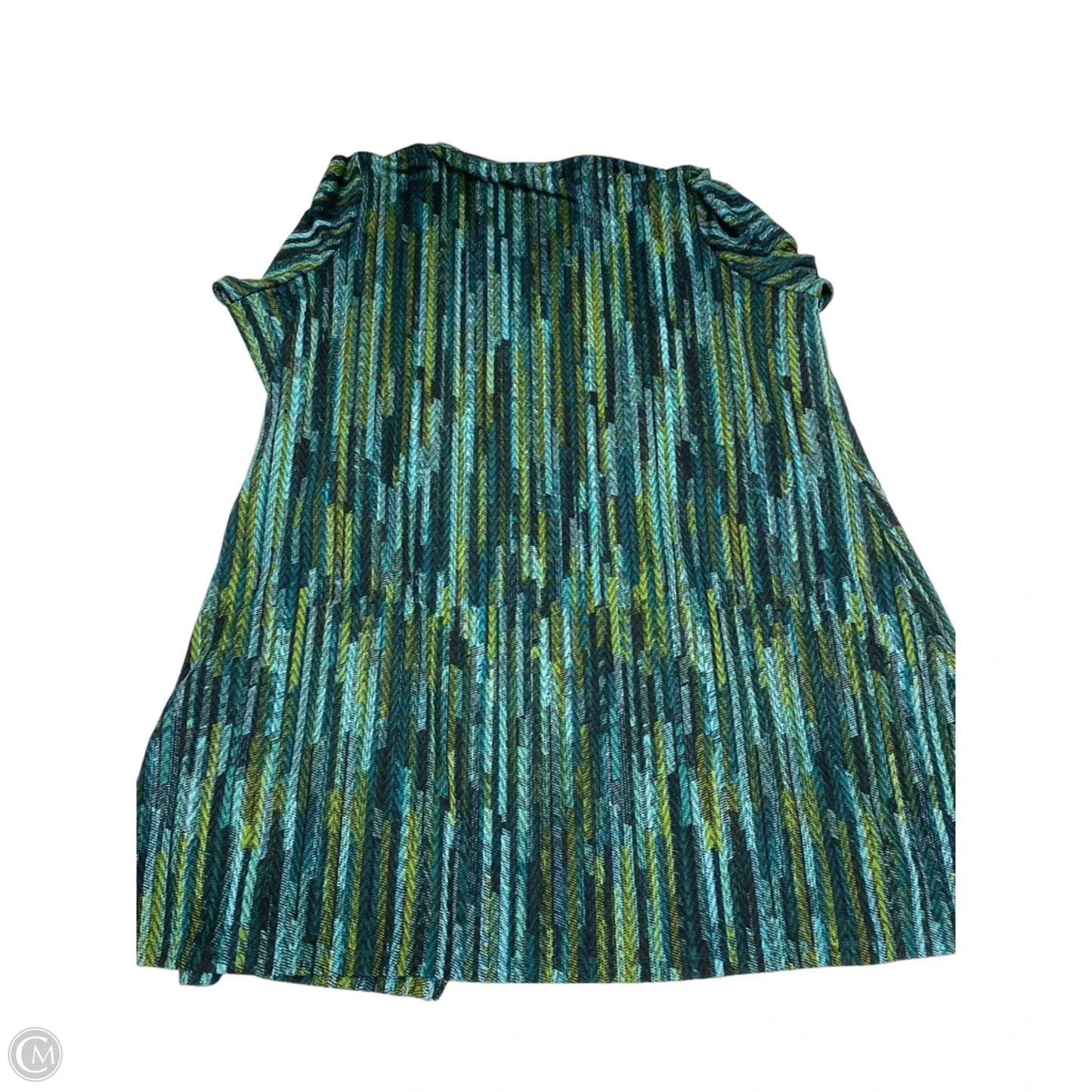Cardigan By Susan Graver In Green, Size: 3x