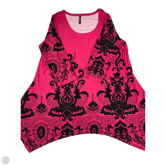 Tunic 3/4 Sleeve By White Mark In Pink, Size: 3x