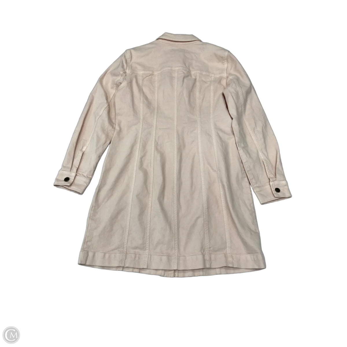 Jacket Denim By Loft In Peach, Size: M