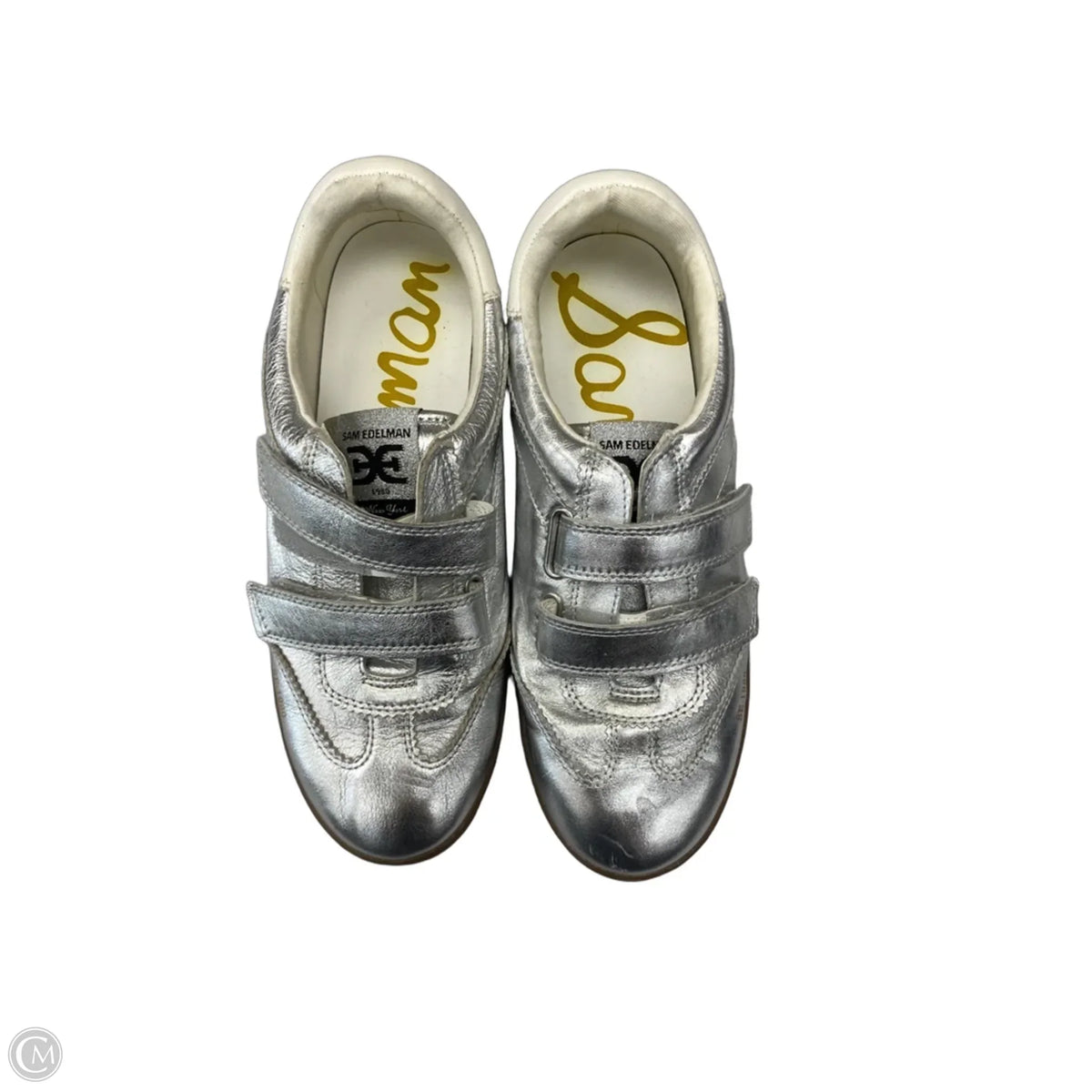 Shoes Sneakers By Sam Edelman In Silver, Size: 8