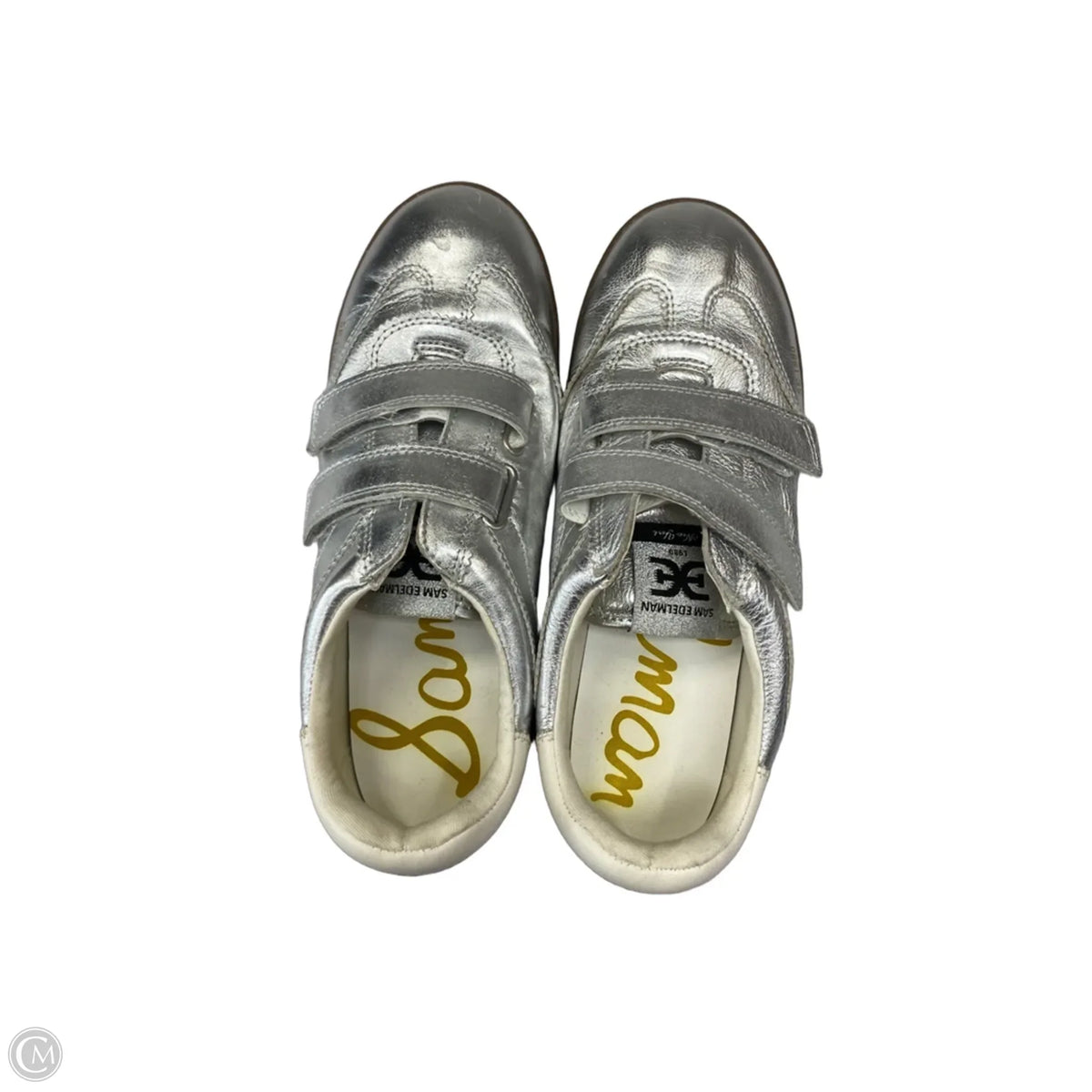 Shoes Sneakers By Sam Edelman In Silver, Size: 8