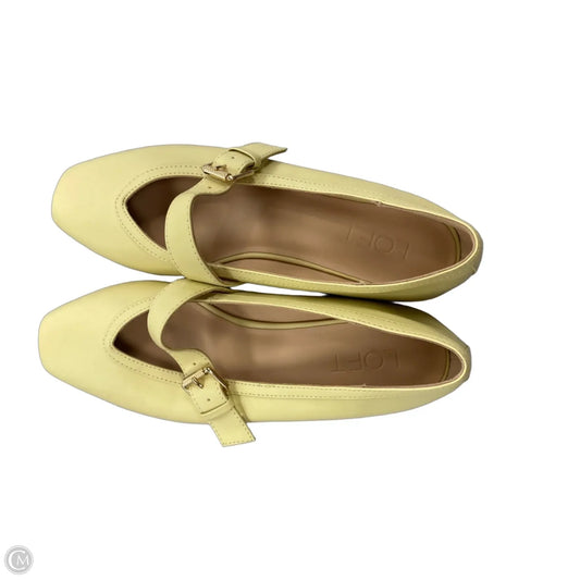 Shoes Flats By Loft In Yellow, Size: 8