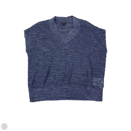 Sweater Short Sleeve By Brooks Brothers In Blue, Size: M