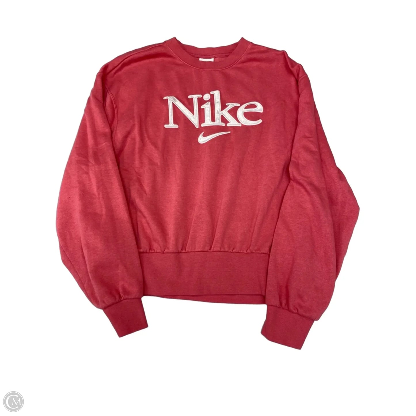 Sweatshirt Crewneck By Nike In Pink, Size: L