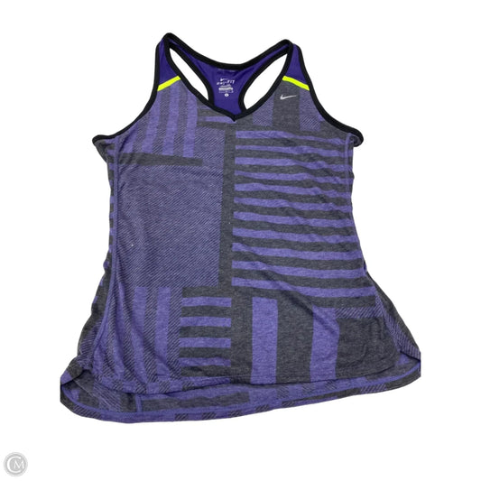Athletic Tank Top By Nike In Purple, Size: L