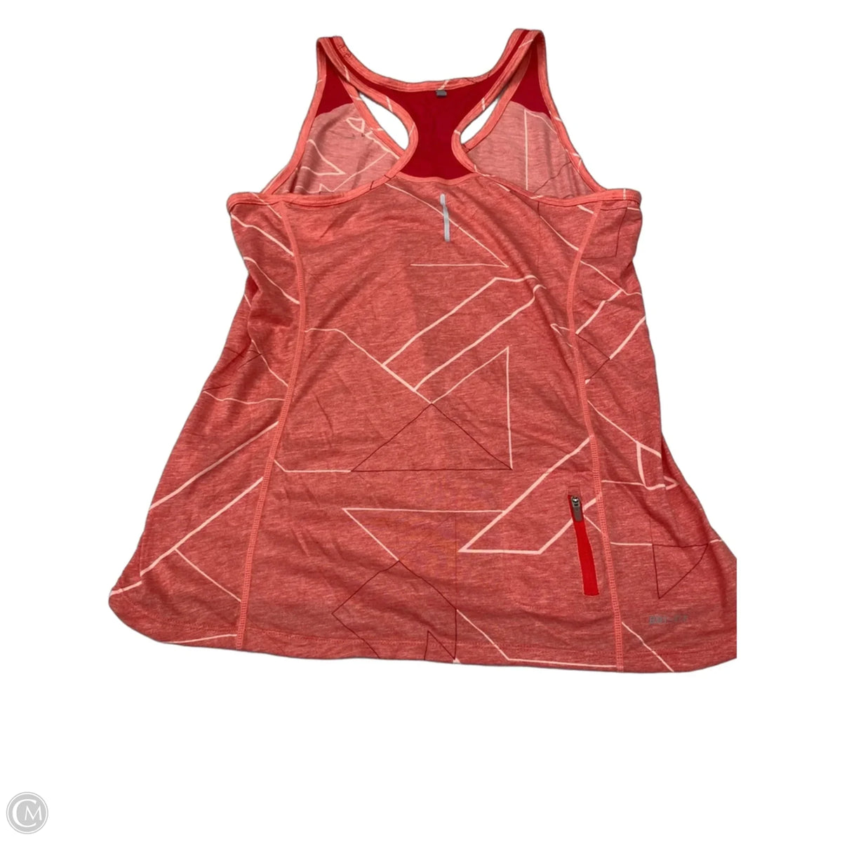 Athletic Tank Top By Nike In Orange, Size: L
