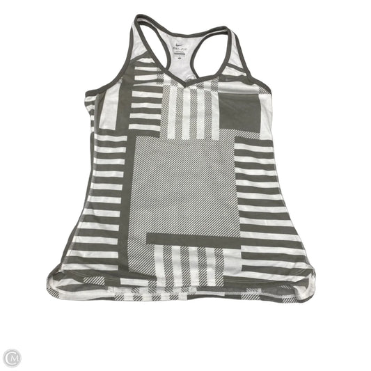 Athletic Tank Top By Nike In Grey, Size: L