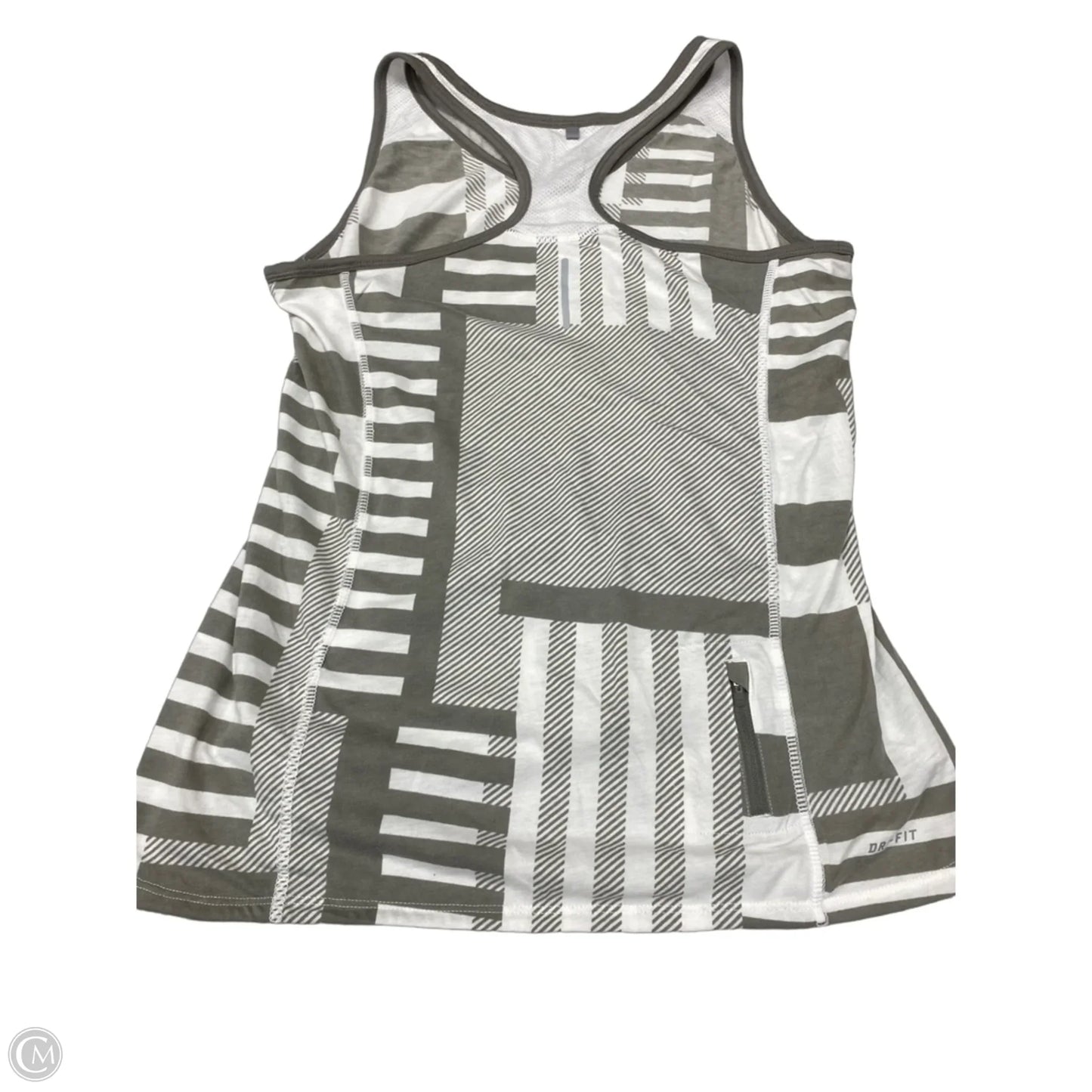 Athletic Tank Top By Nike In Grey, Size: L