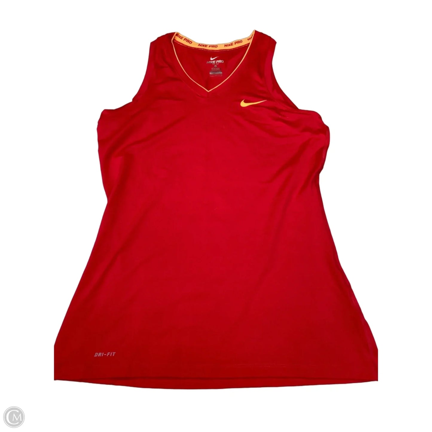 Athletic Tank Top By Nike In Red, Size: L