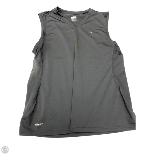 Athletic Tank Top By Nike In Black, Size: L