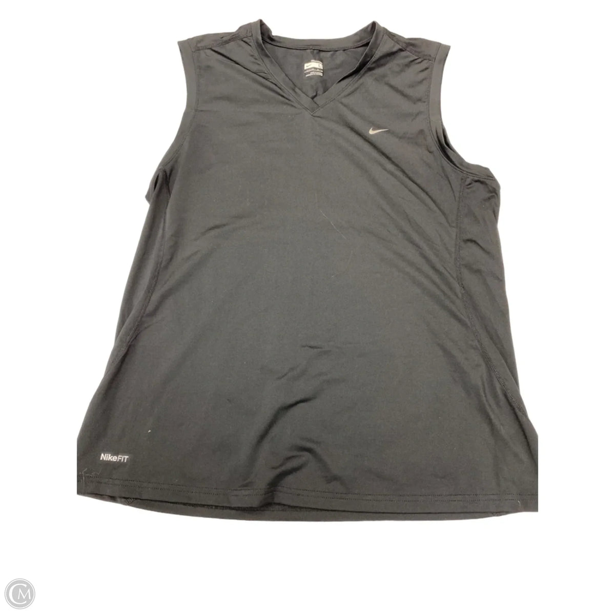Athletic Tank Top By Nike In Black, Size: L