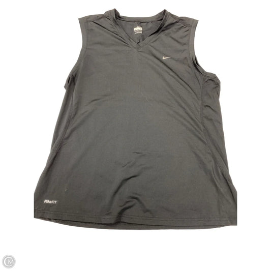 Athletic Tank Top By Nike In Black, Size: L
