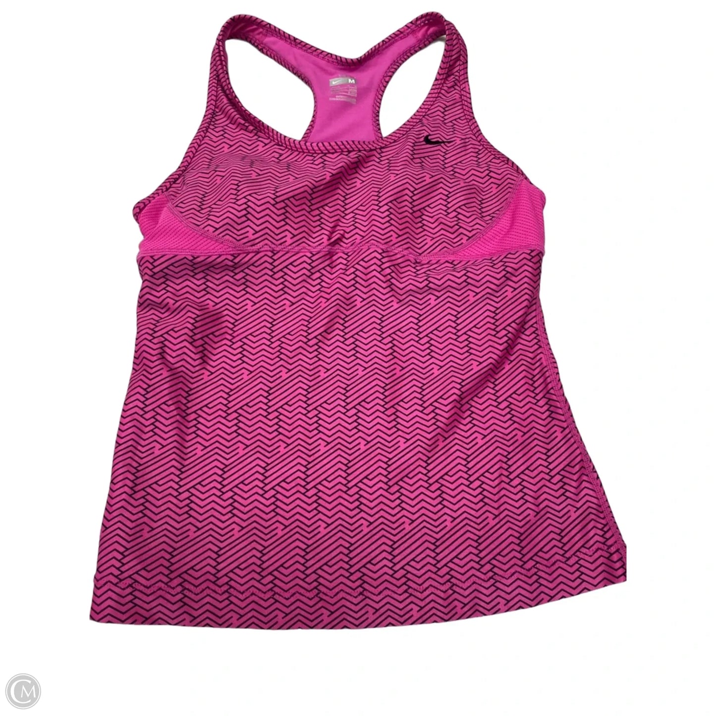 Athletic Tank Top By Nike In Pink, Size: M