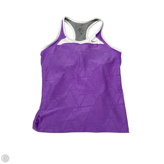 Athletic Tank Top By Nike In Purple, Size: M