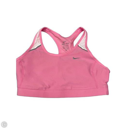 Athletic Bra By Nike In Pink, Size: M