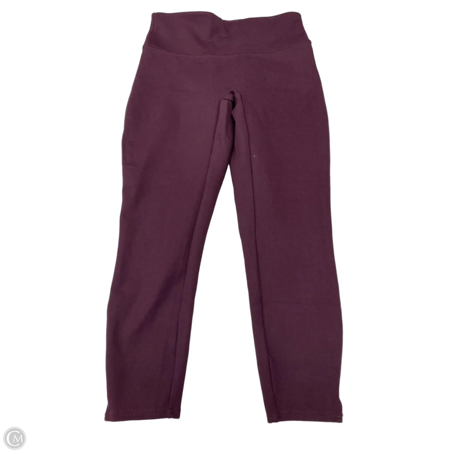 Athletic Leggings Capris By Spanx In Maroon, Size: M