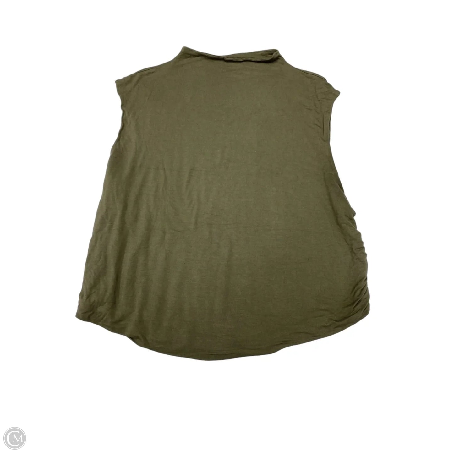 Top Sleeveless Basic By A New Day In Green, Size: 1x