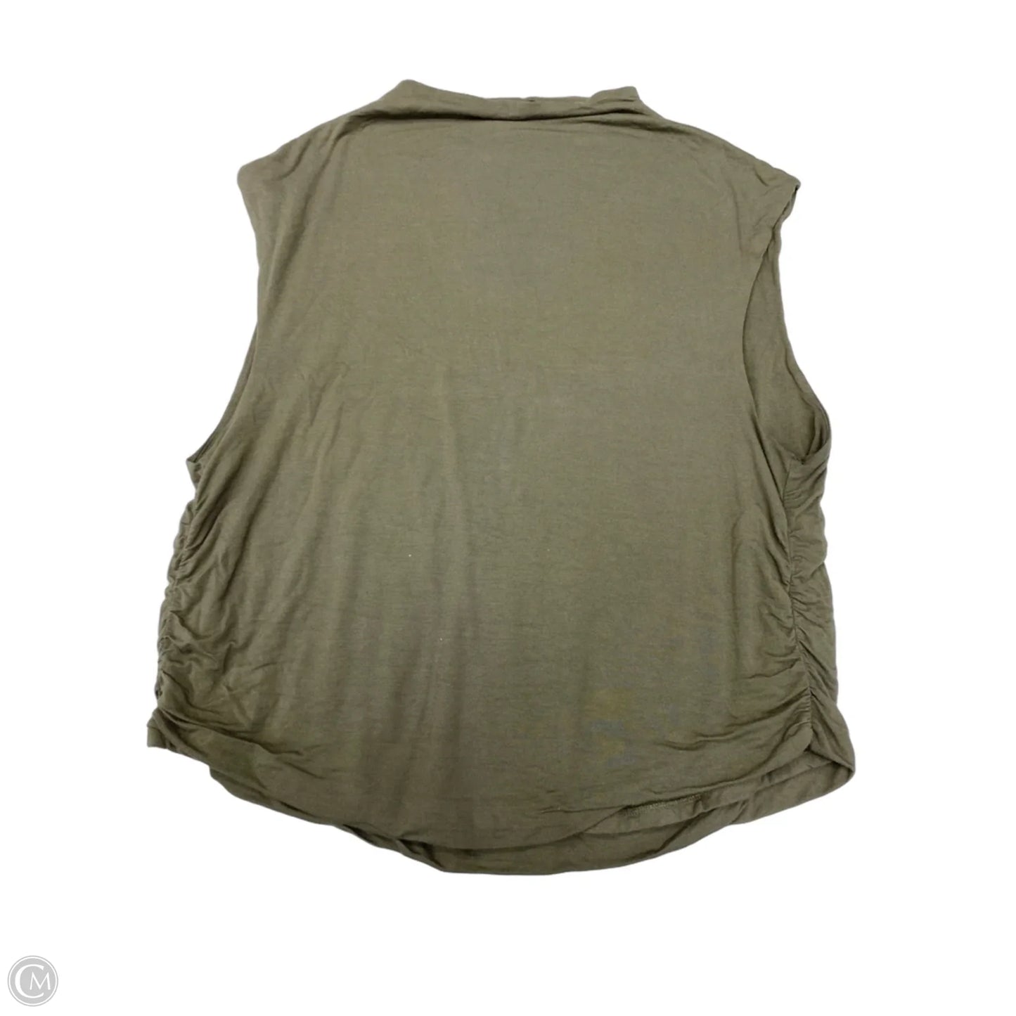 Top Sleeveless Basic By A New Day In Green, Size: 1x