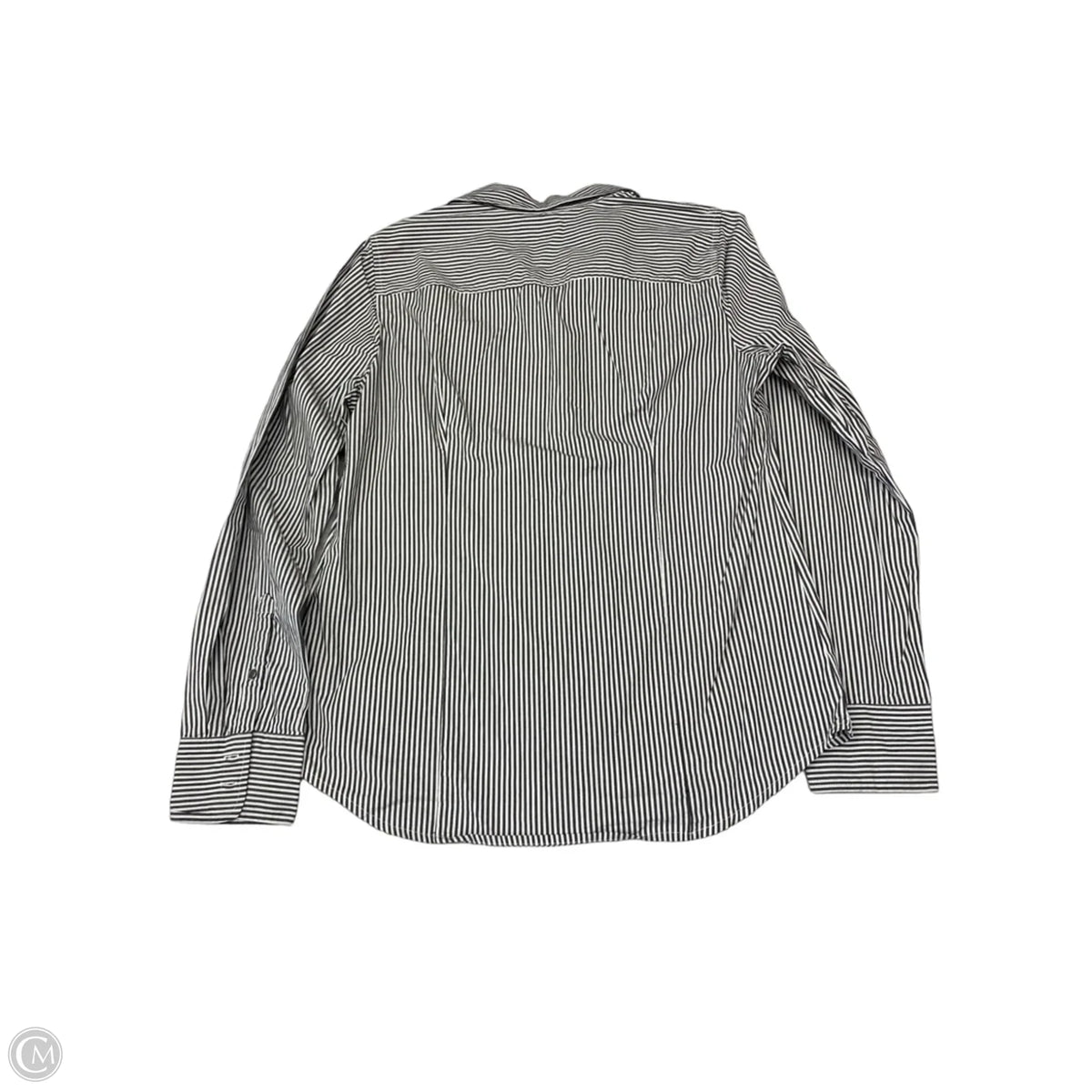 Top Long Sleeve Basic By J. Crew In Grey & White, Size: L