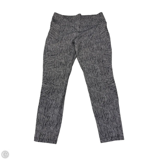 Athletic Leggings By Athleta In Black & White, Size: L