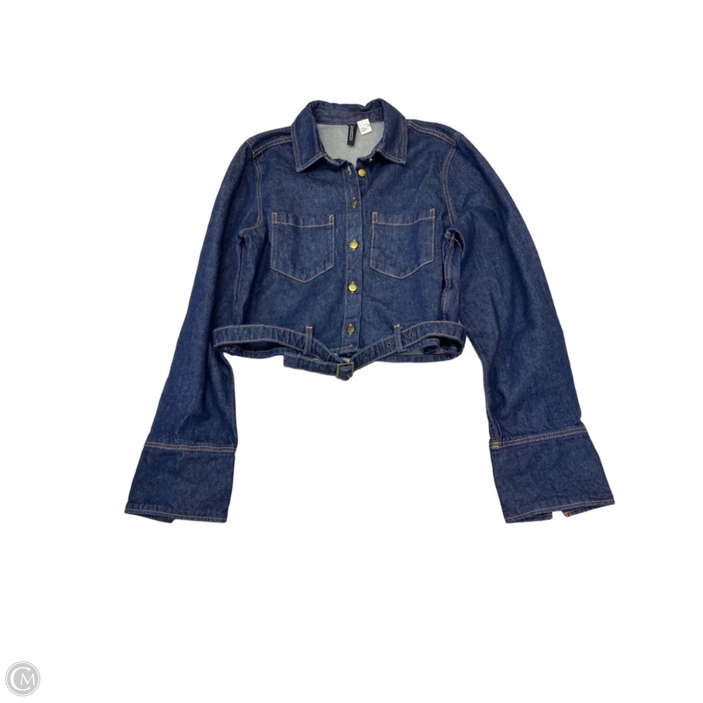 Jacket Denim By Divided In Blue Denim, Size: M