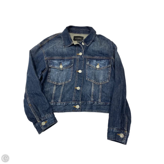 Jacket Denim By Banana Republic In Blue Denim, Size: M