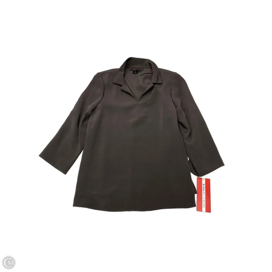 Blouse 3/4 Sleeve By Clothes Mentor In Brown, Size: M
