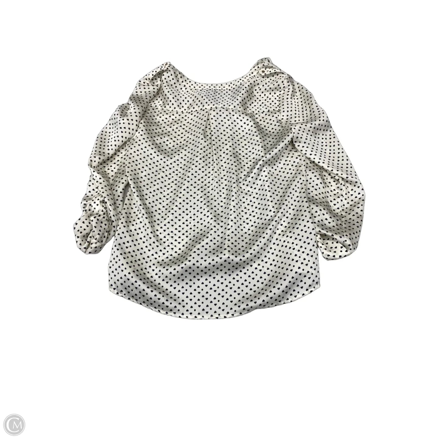 Blouse Long Sleeve By Limited In Polkadot Pattern, Size: M