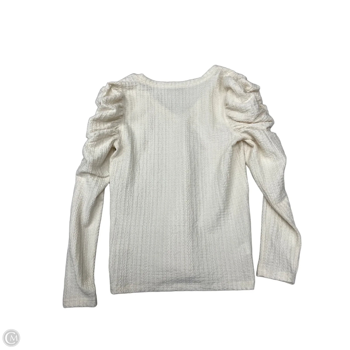 Blouse Long Sleeve By Loft In Cream, Size: S