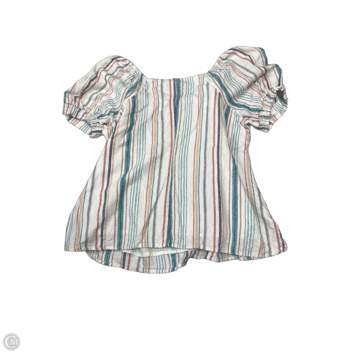 Blouse Short Sleeve By Lane Bryant In Striped Pattern, Size: Xl