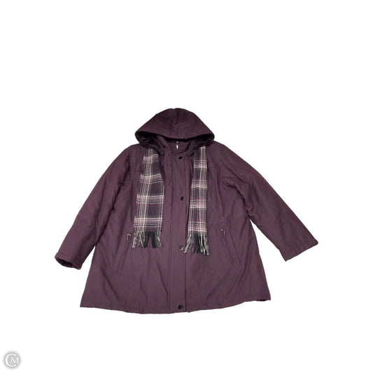 Coat Parka By Croft And Barrow In Purple, Size: 3x