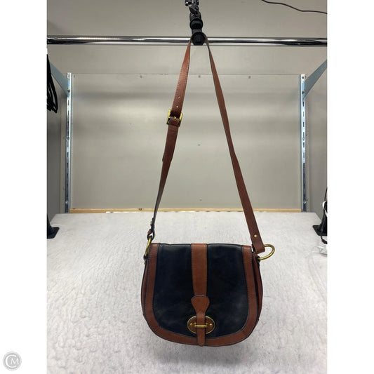 Crossbody Leather By Fossil, Size: Medium