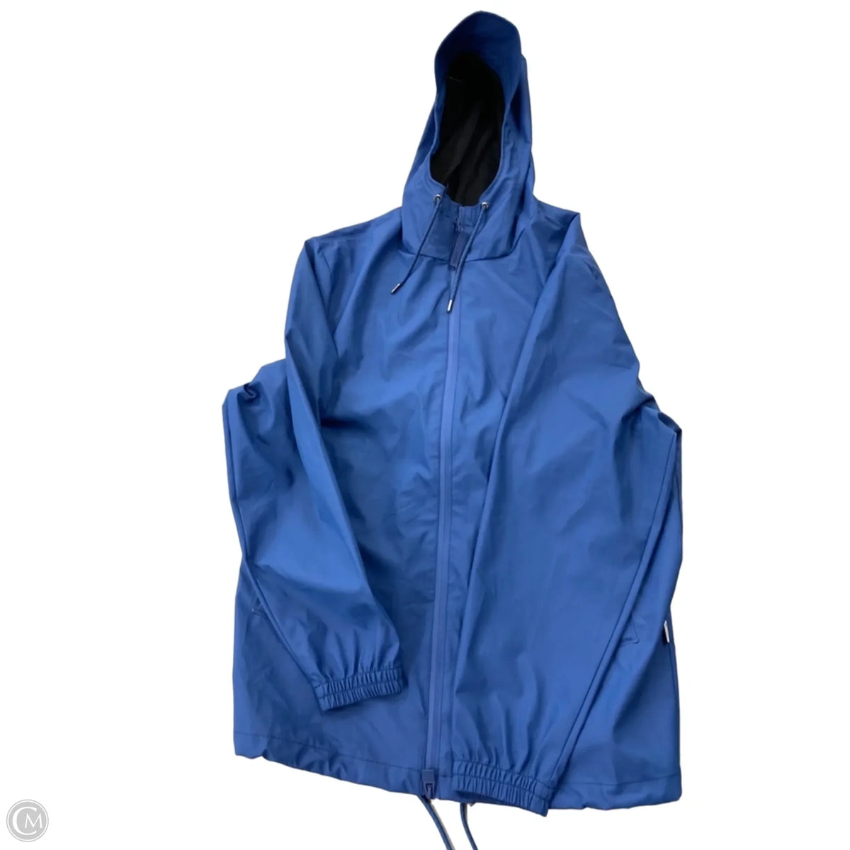 Coat Raincoat By Cmb In Blue, Size: M
