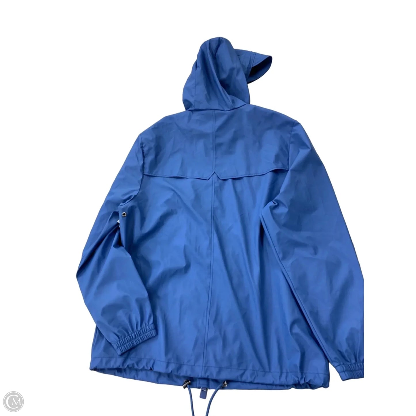 Coat Raincoat By Cmb In Blue, Size: M