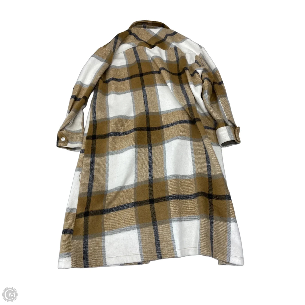 Jacket Fleece By Clothes Mentor In Plaid Pattern, Size: M