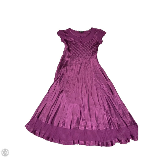 Dress Casual Midi By Dressbarn In Purple, Size: M