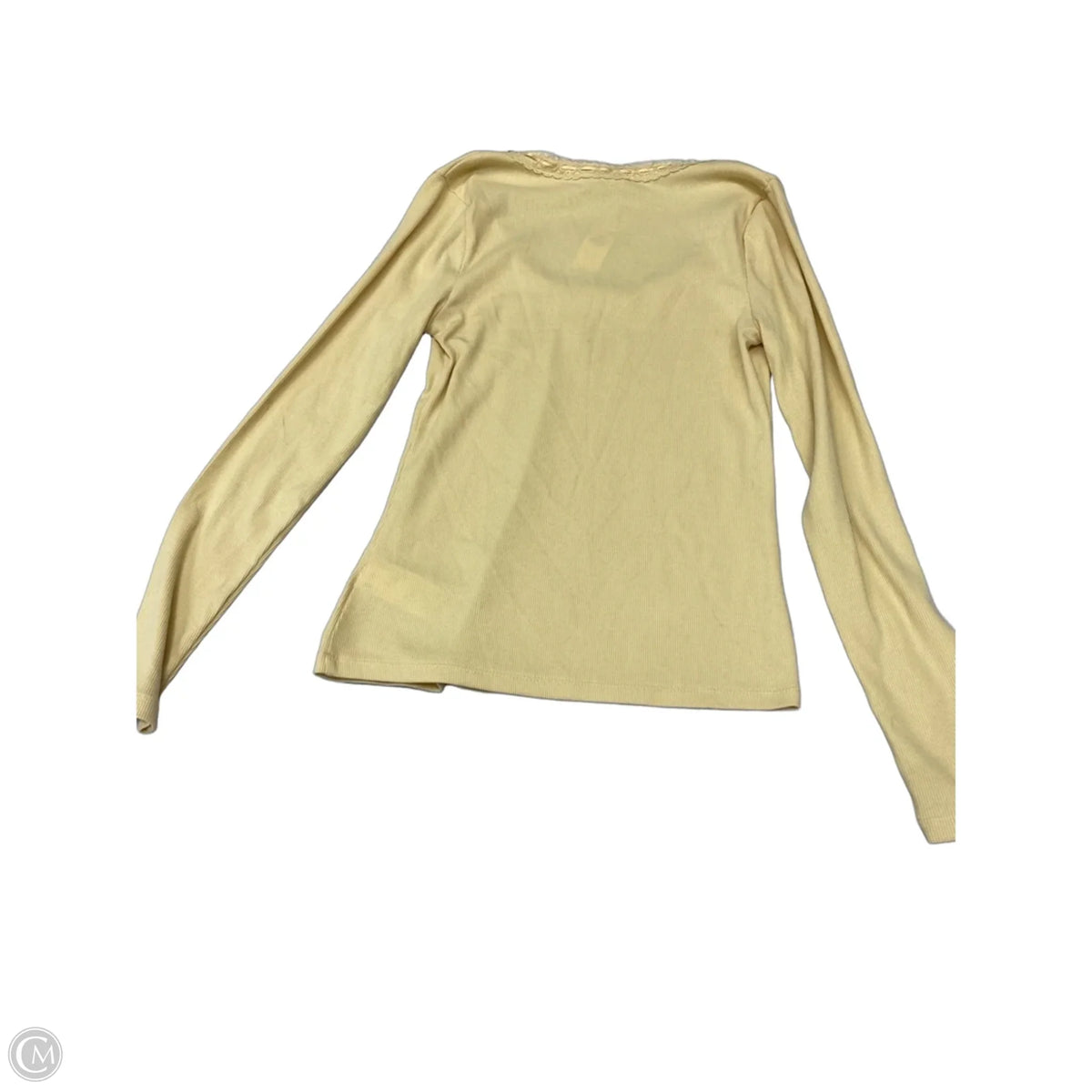 Top Long Sleeve Basic By Old Navy In Yellow, Size: S