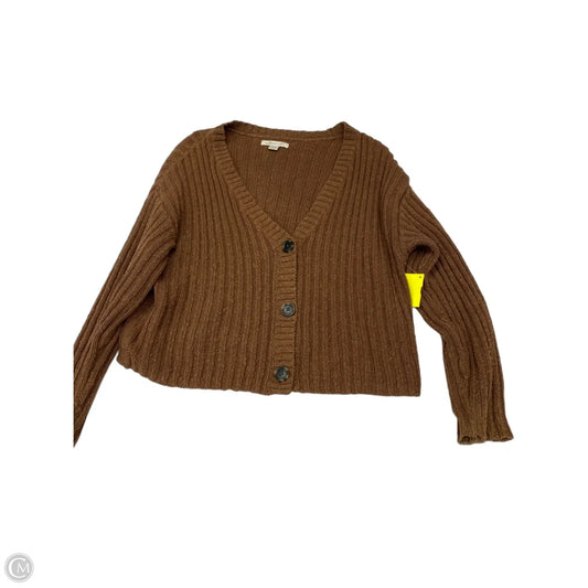 Sweater Cardigan By American Eagle In Brown, Size: Xs