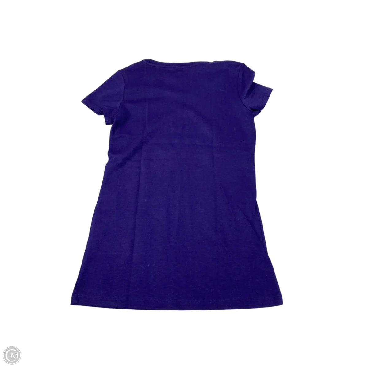 Top Short Sleeve Basic By Banana Republic In Blue, Size: M