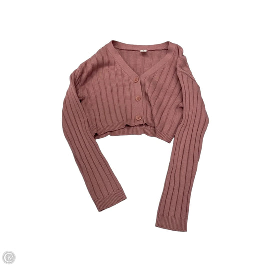 Sweater Cardigan By Abound In Mauve, Size: M