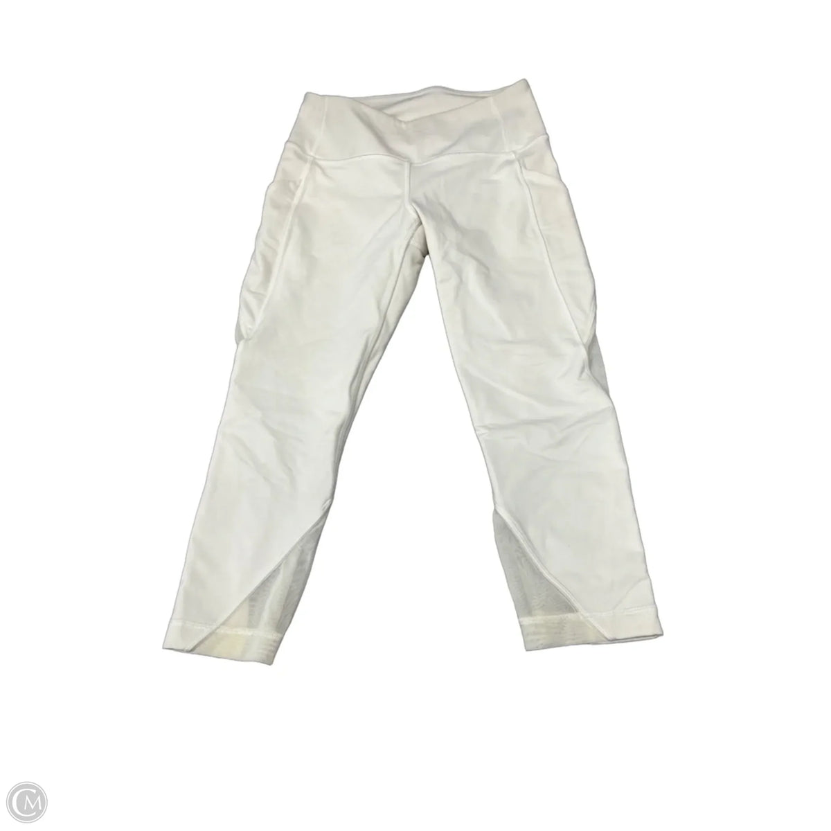 Athletic Capris By Lululemon In Cream, Size: 4