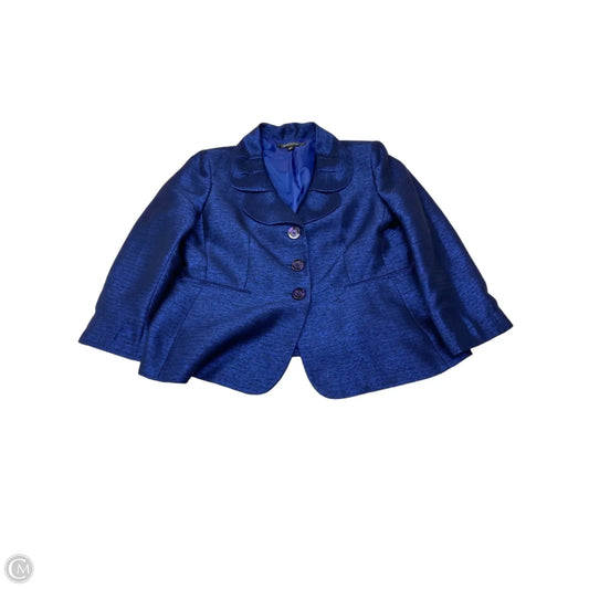 Skirt Suit 2pc By Kasper In Blue, Size: 16