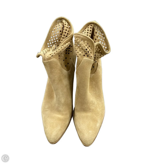 Boots Designer By Diane Von Furstenberg In Tan, Size: 8.5