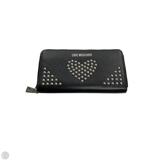 Wallet Leather By Love Moschino, Size: Large