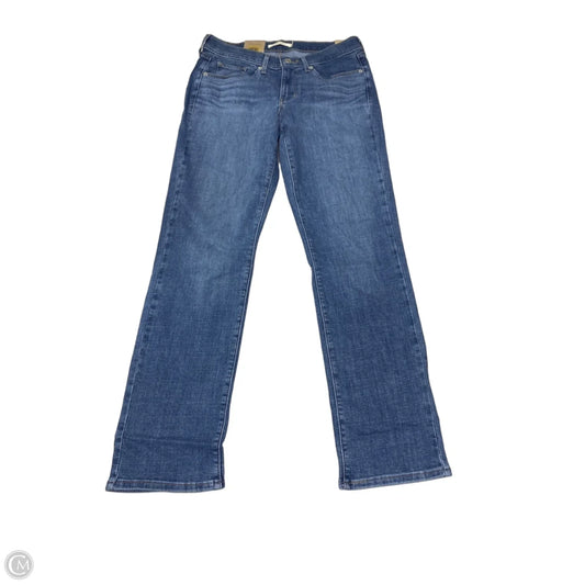 Jeans Straight By Levis In Blue Denim, Size: 4