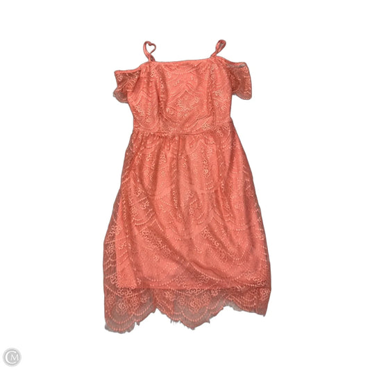 Dress Casual Short By Pinky In Peach, Size: S