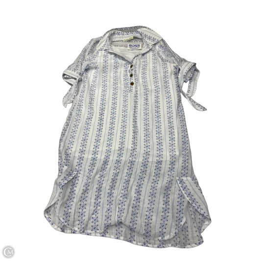 Dress Casual Short By Indigo Rose In Blue & White, Size: S