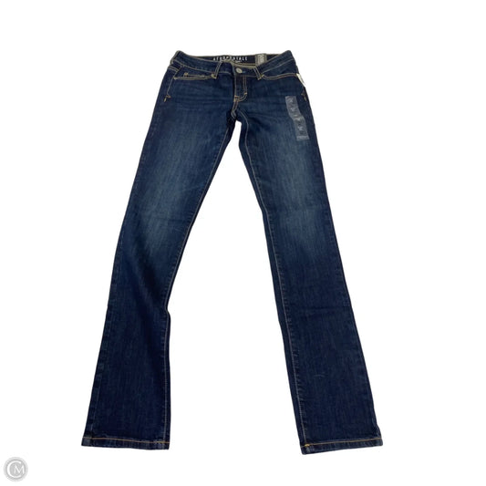 Jeans Skinny By Aeropostale In Blue Denim, Size: 2l